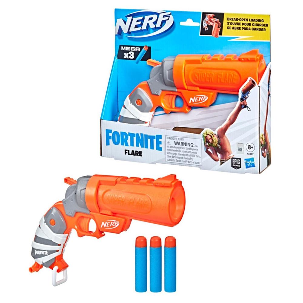 Foto 4 pulgar | Lanzador de Dardos Hasbro F3367 color Naranja Nerf Fortnite: Flare