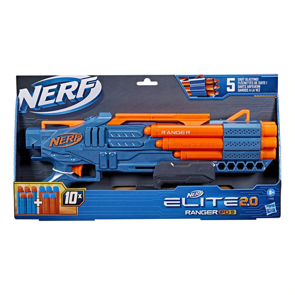 Foto 3 pulgar | Lanzador de Dardos Hasbro F4186 color Azul Nerf Elite 2.0: Ranger PD 5