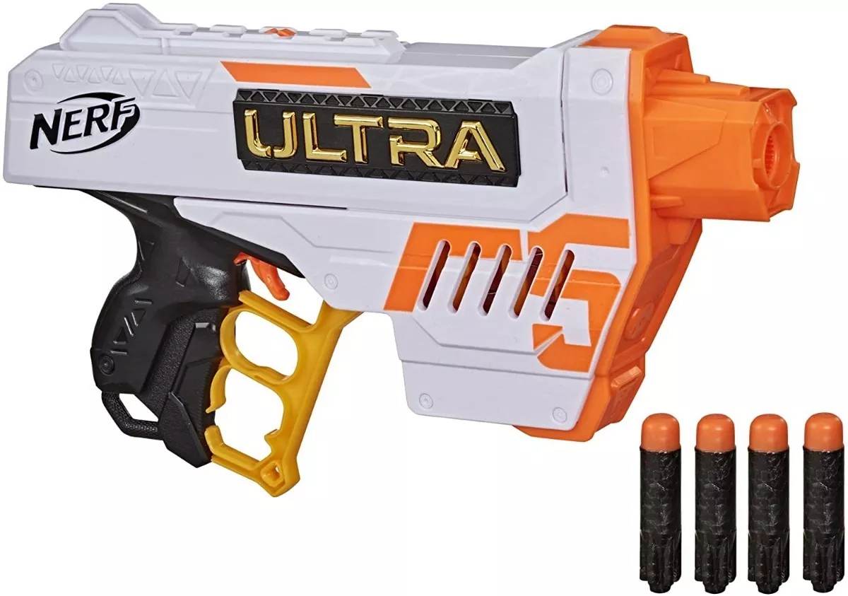 Foto 3 pulgar | Lanzadardos Nerf Ultra Five Blaster Hasbro Clip Integrado