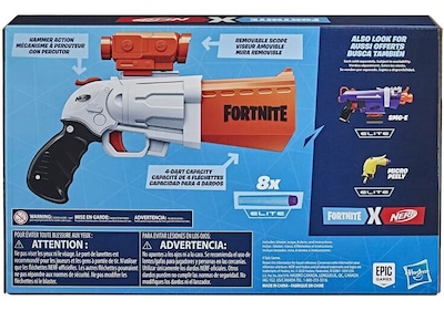 Foto 6 | Lanzador de Dardos Nerf Fortnite Sr Mira Removible Hasbro 8 Dardos