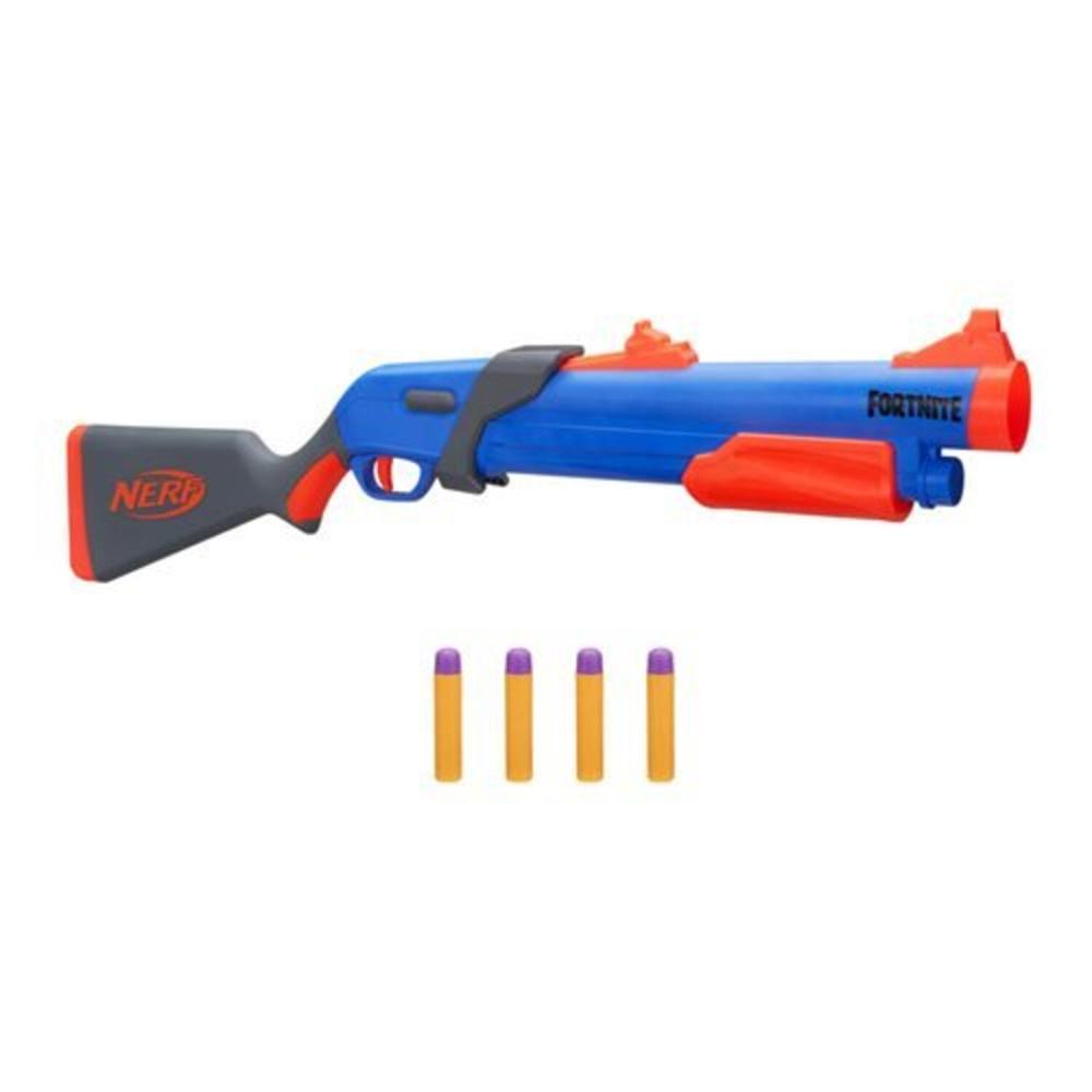 Foto 3 pulgar | Lanzador de Dardos Nerf Fortnite Pump SG color Azul 5 Piezas