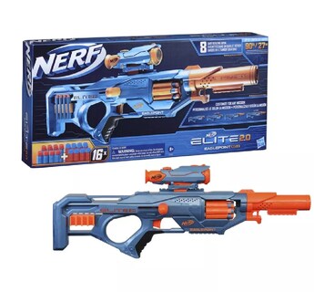 Foto 3 | Lanzador Nerf color Azul 2.0 Eaglepoint Rd-8 con 16 Dardos 8+