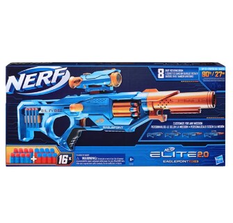Foto 4 | Lanzador Nerf color Azul 2.0 Eaglepoint Rd-8 con 16 Dardos 8+