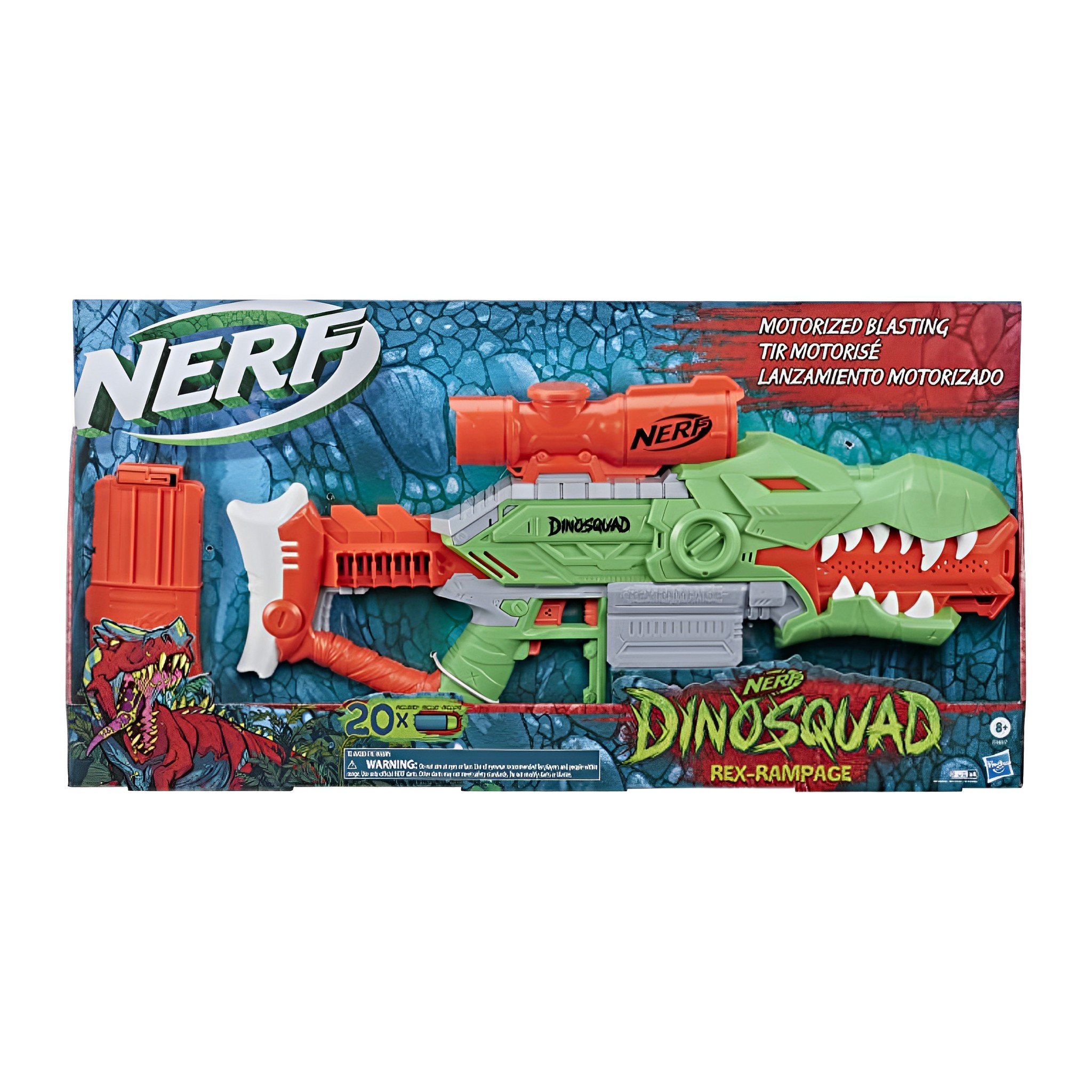 Foto 2 pulgar | Lanzador de Proyectiles de Juguete Nerf Dinosquad Rex Rampage