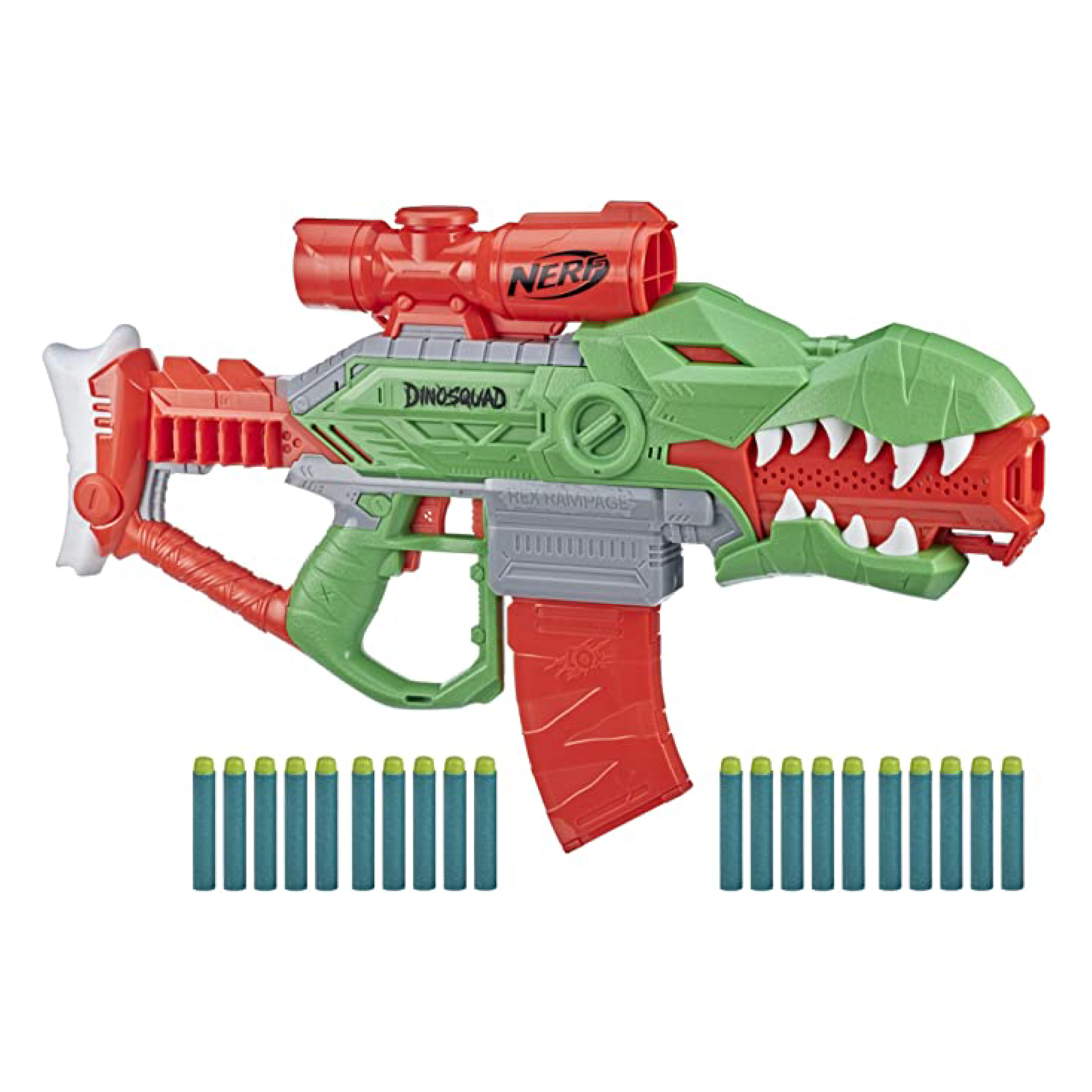 Foto 3 pulgar | Lanzador de Proyectiles de Juguete Nerf Dinosquad Rex Rampage