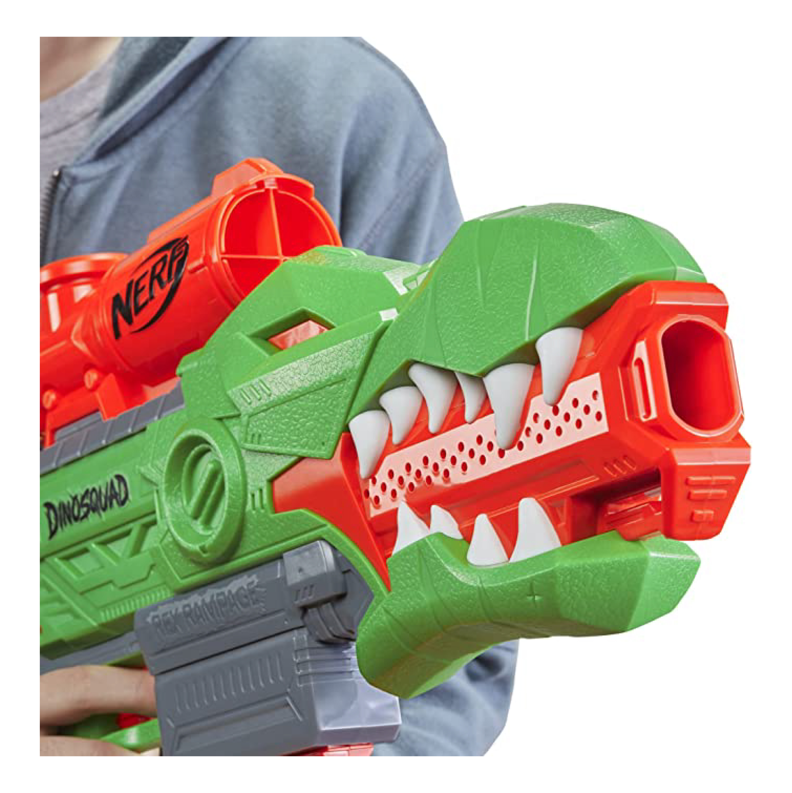 Foto 5 pulgar | Lanzador de Proyectiles de Juguete Nerf Dinosquad Rex Rampage