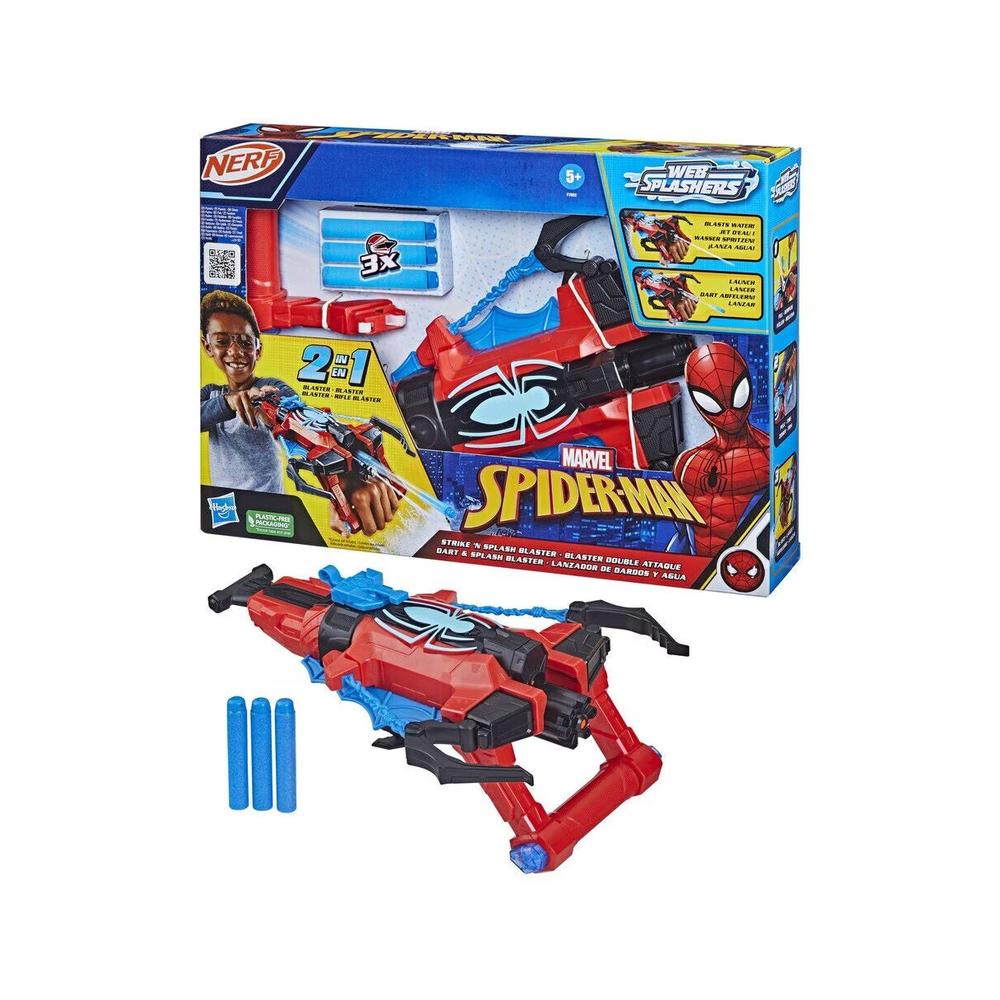 Foto 3 pulgar | Lanzador de Dardos y Agua 2 en 1 Nerf Marvel Spider-Man: Webs Blaster