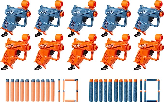 Nerf Elite Ace Sd-1 - Paquete De Fiesta, 10 Blasters, 20 Dardos, Niños Y Niñas De 8 Años Y Más