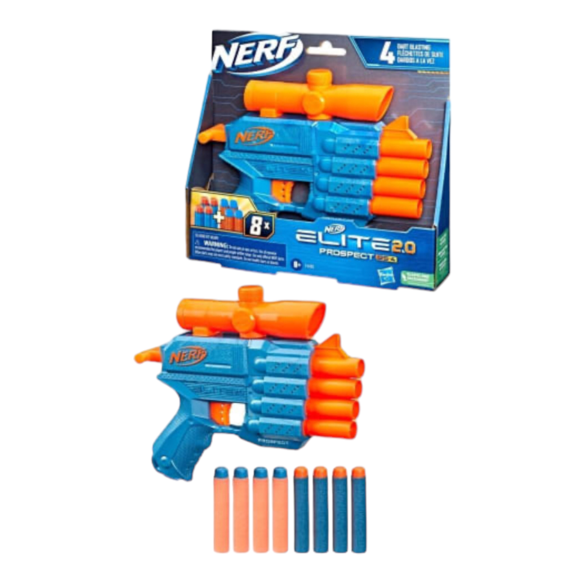 Foto 3 pulgar | Lanzador Nerf Elite 2.0 Prospect Hasbro