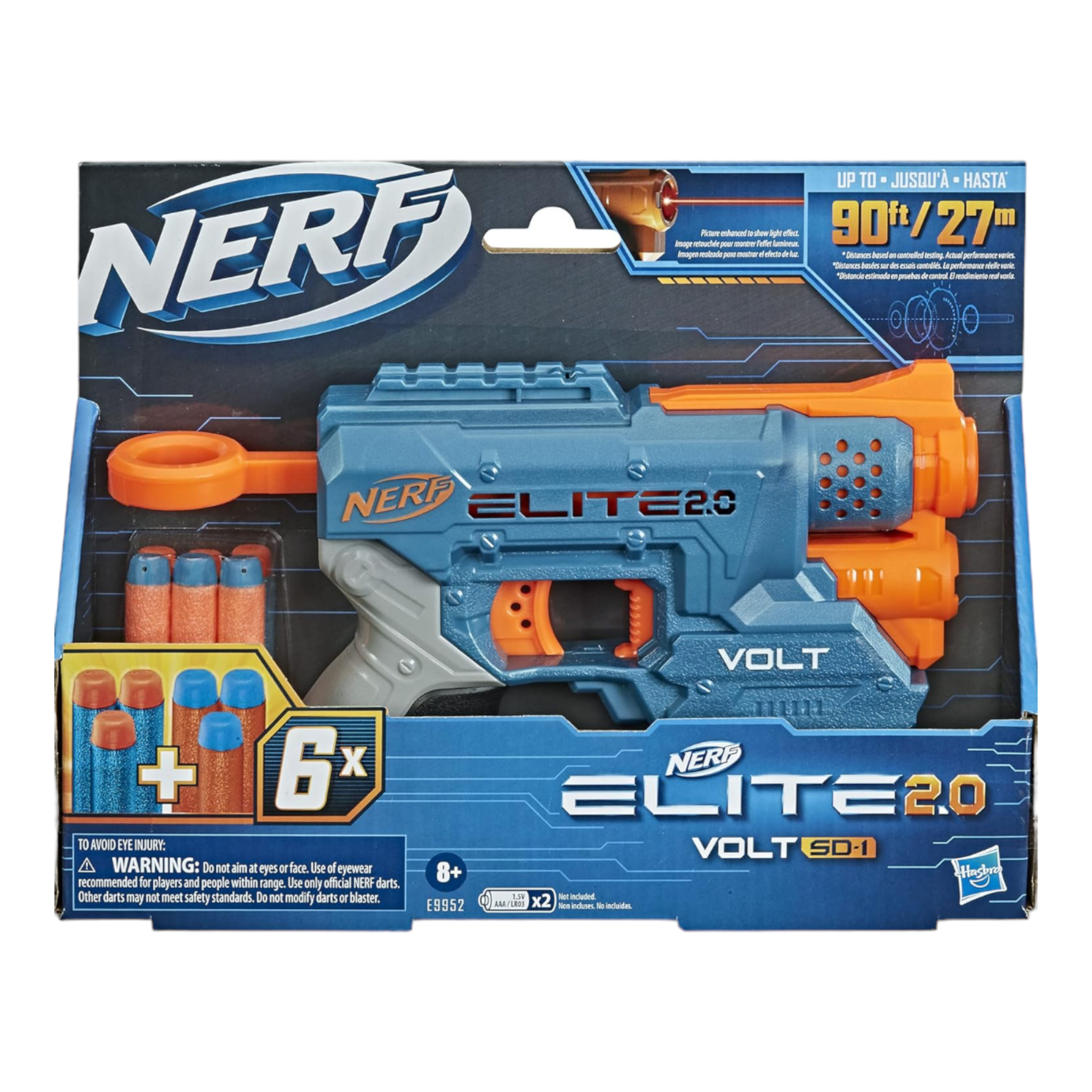 Foto 4 pulgar | Lanzador De Dardos Nerf Elite 2.0 Volt Sd-1 Hasbro