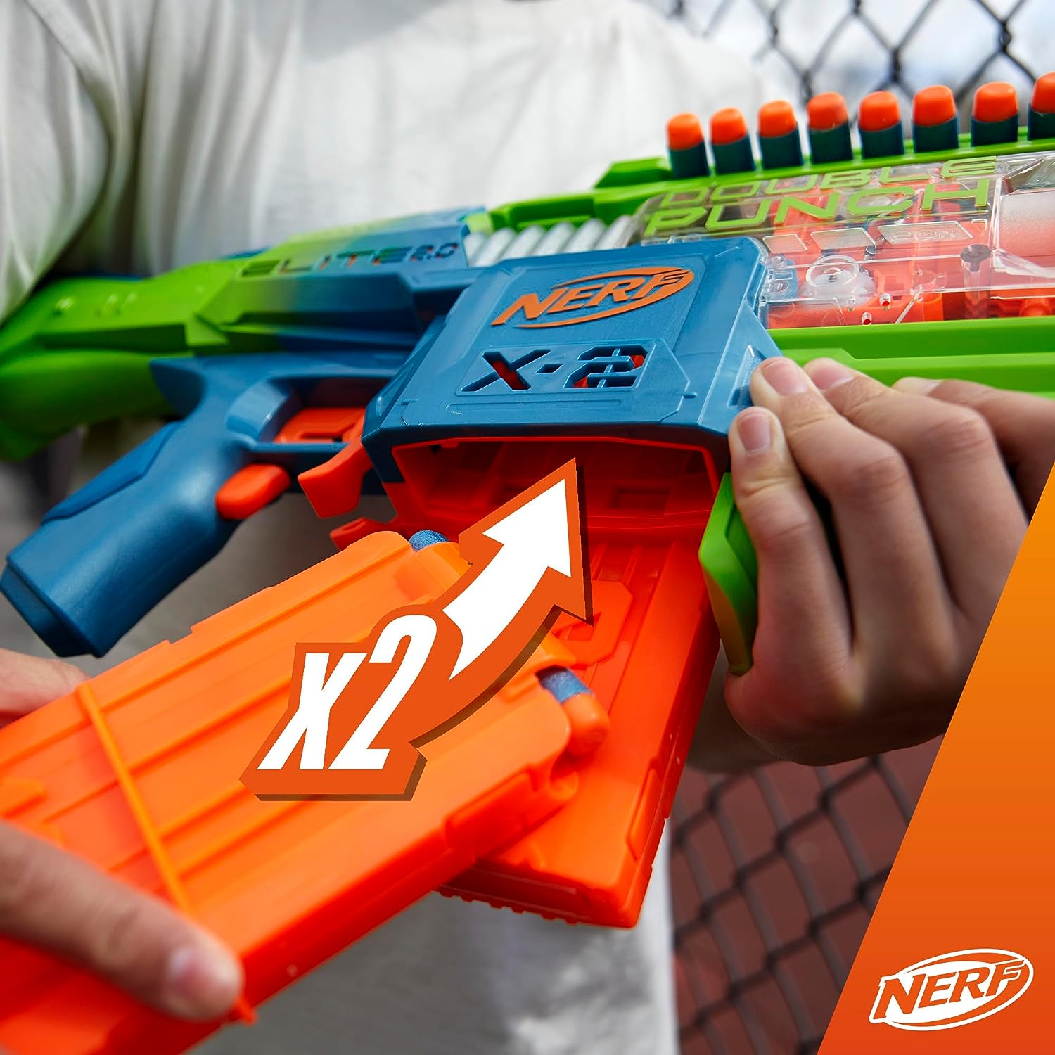 Foto 5 pulgar | Nerf Hasbro Elite 2.0 Double Punch Lanzador De Dardos