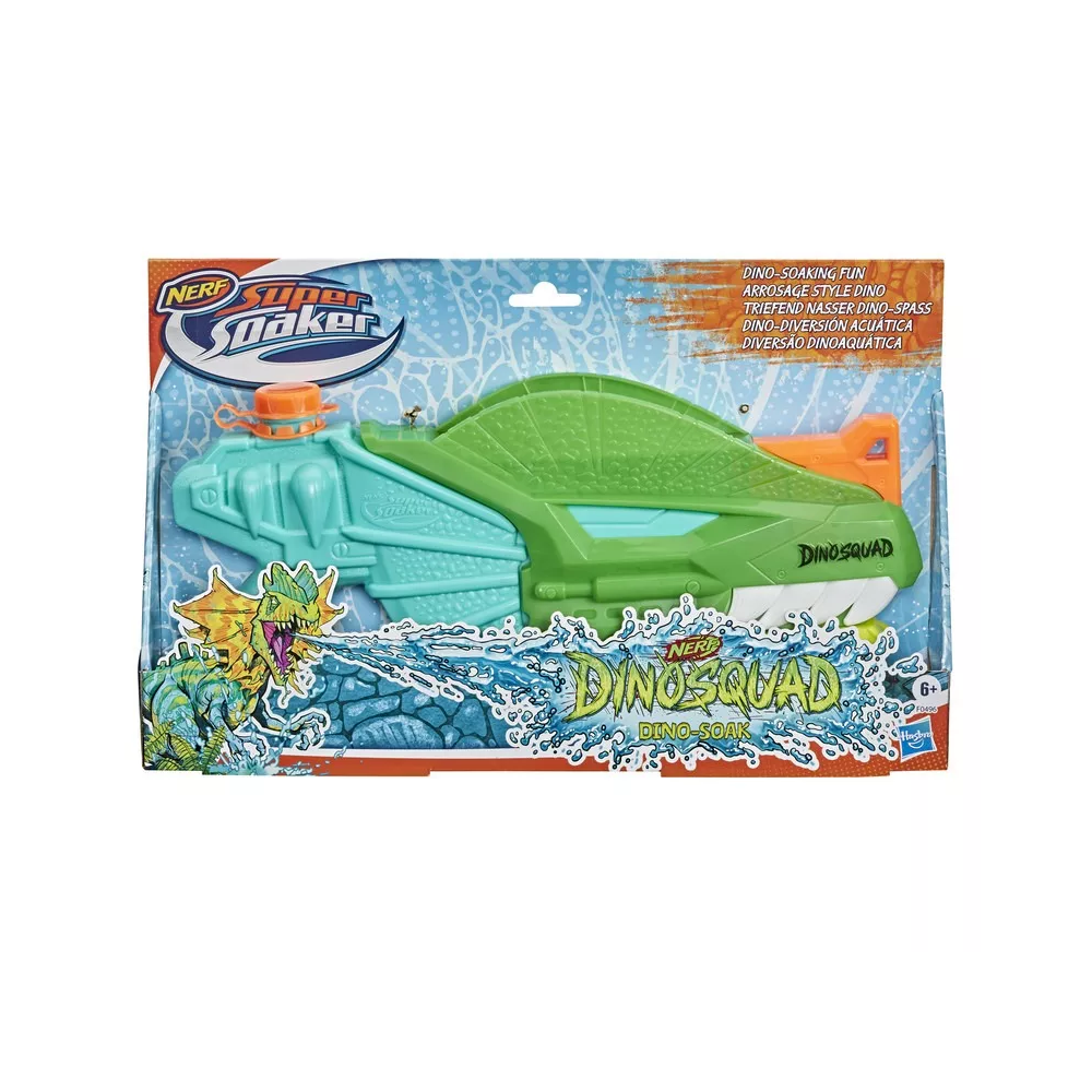 Foto 3 pulgar | Lanzador de Agua Nerf Super Soaker Dinosquad Dinosoak Verde