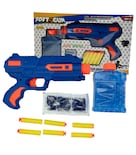 Pistola De Juguete Lanzador De Hidrogel 800 Gel Y 6 Dardos Azul