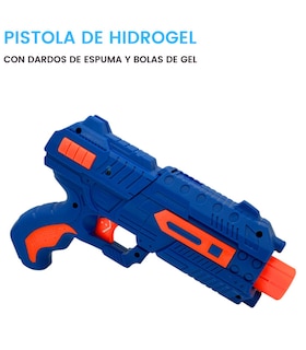 Foto 2 | Pistola De Juguete Lanzador De Hidrogel 800 Gel Y 6 Dardos Azul