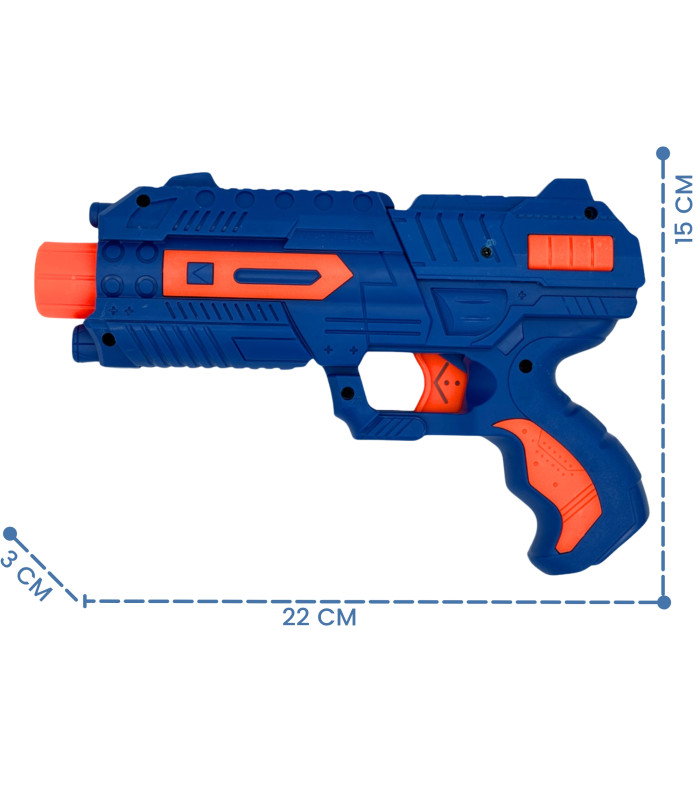 Foto 4 pulgar | Pistola De Juguete Lanzador De Hidrogel 800 Gel Y 6 Dardos Azul