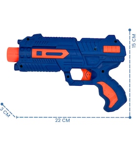 Foto 3 | Pistola De Juguete Lanzador De Hidrogel 800 Gel Y 6 Dardos Azul