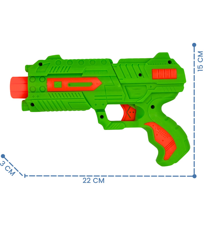 Foto 4 pulgar | Pistola De Juguete Lanzador De Hidrogel 800 Gel Y 6 Dardos Verde