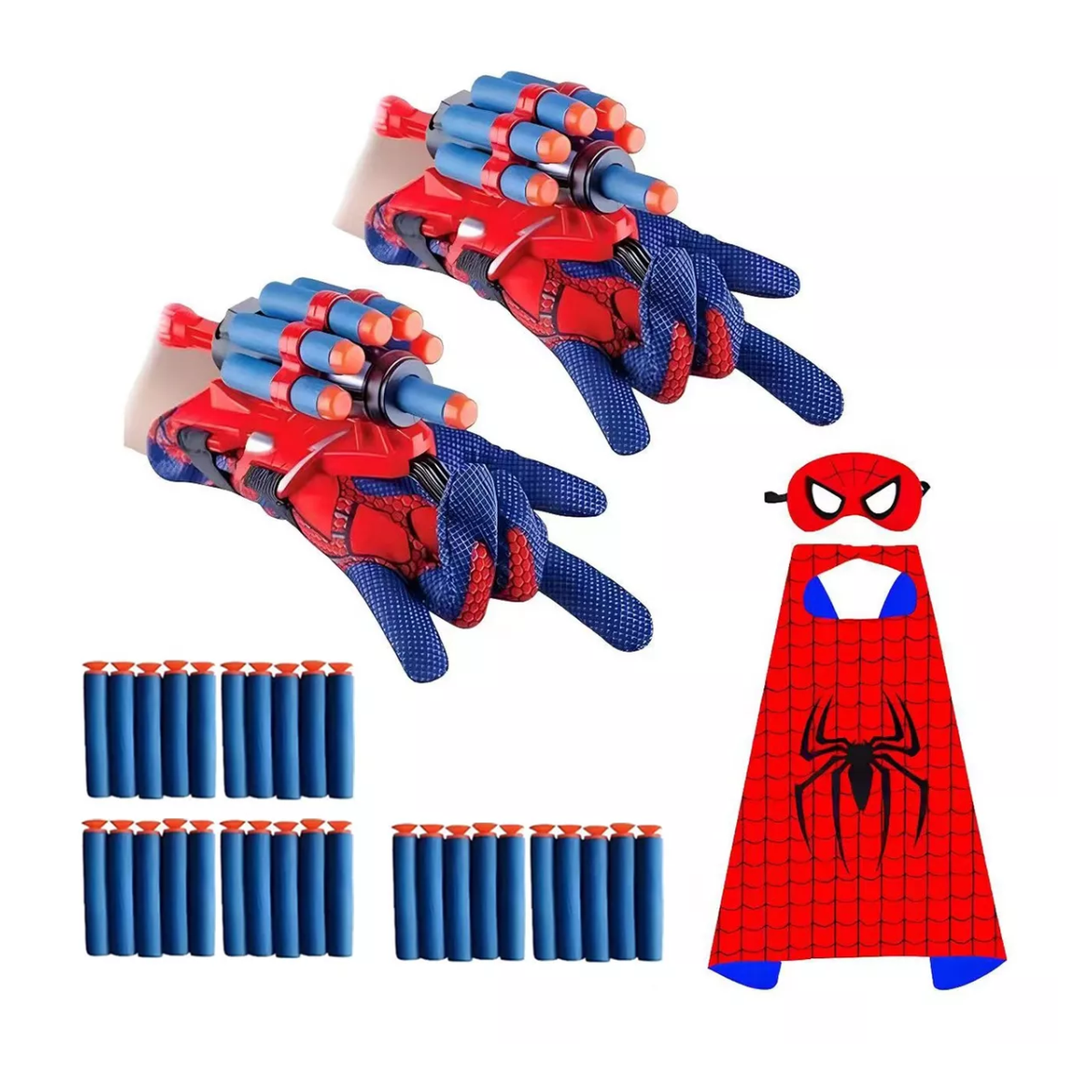 Foto 2 pulgar | 2 Guantes Spider-Man con Lanzador Juguete