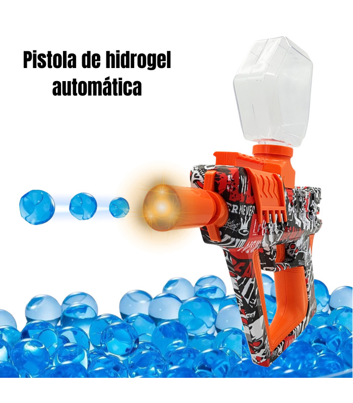 Foto 4 pulgar | Lanzador de Bolas de Gel Juguete para Niños Batería Rojo