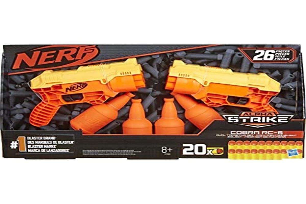 Foto 2 pulgar | Set De Juguetes Nerf Alpha Strike Cobra Rc-6 Con 2 Lanzadores Y 20 Dardos - Venta Internacional.