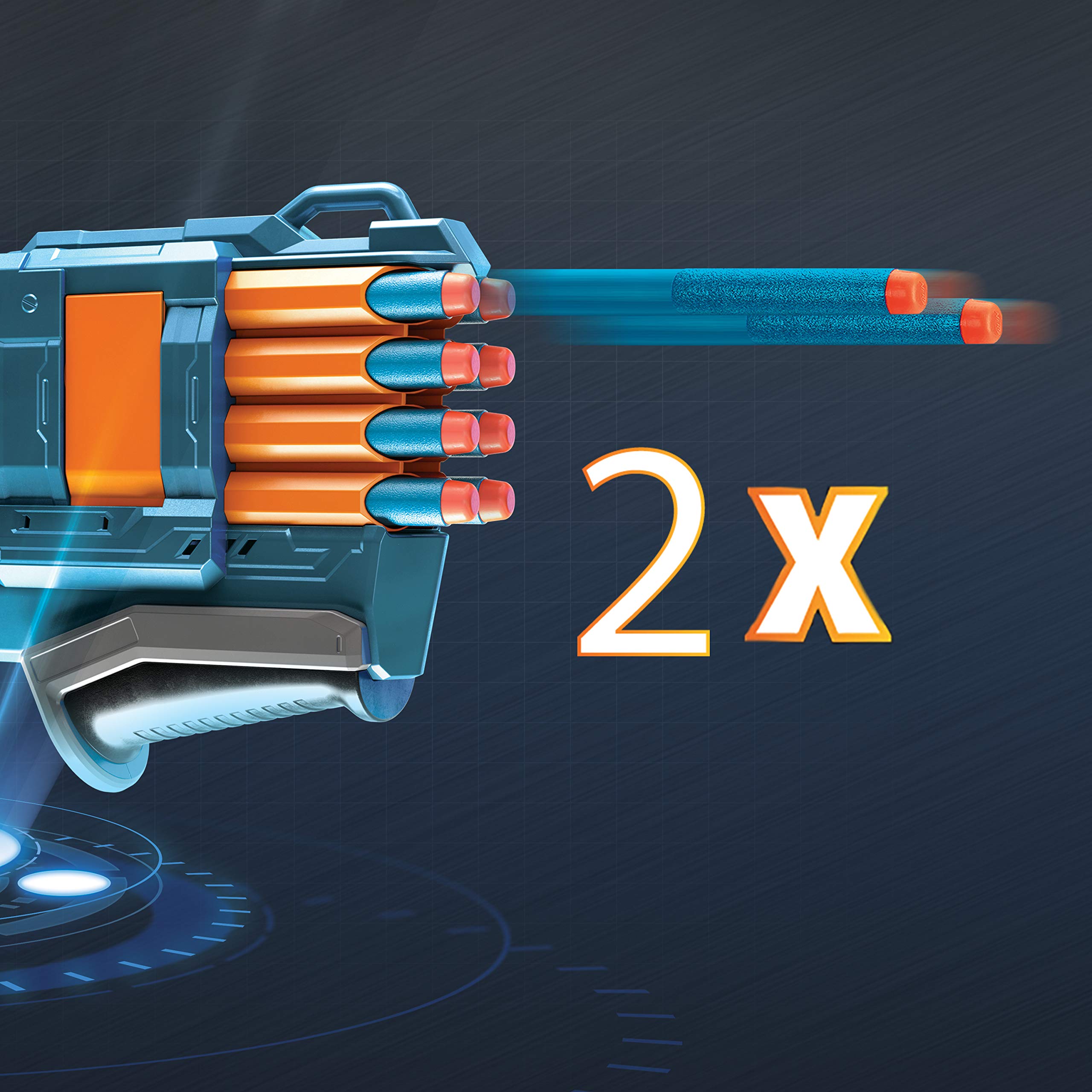 Foto 5 pulgar | Blaster Nerf Elite 2.0 Warden Db-8 Con 16 Dardos, Slam Fire - Venta Internacional.