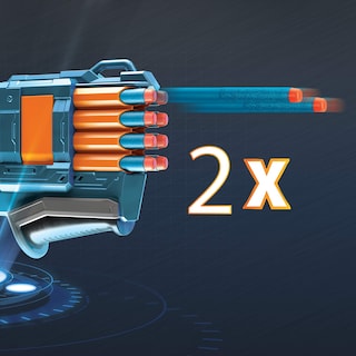 Foto 4 | Blaster Nerf Elite 2.0 Warden Db-8 Con 16 Dardos, Slam Fire - Venta Internacional.