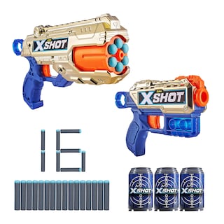 Foto 1 | Dart Blaster X-shot Excel Royale Edition Reflex 6 Dorado - Venta Internacional.