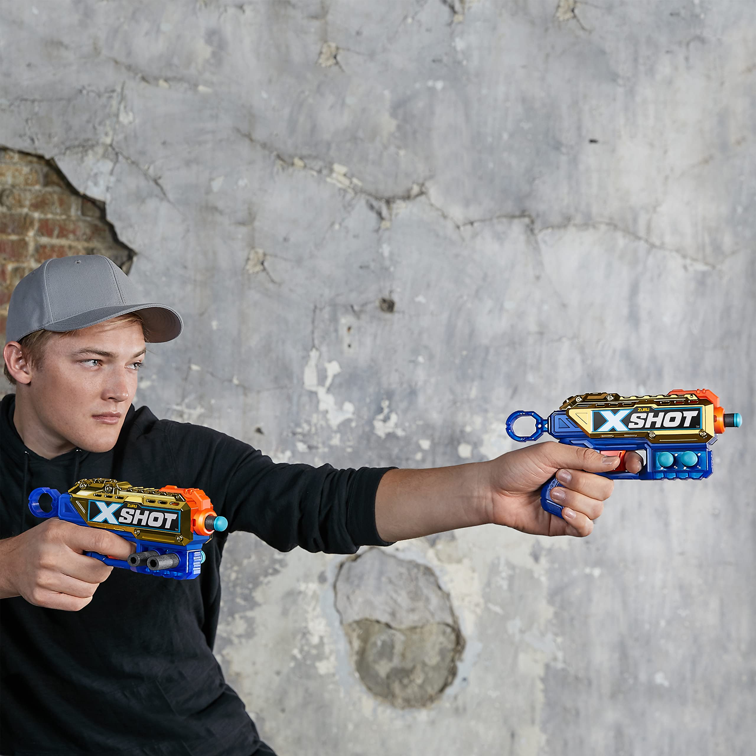 Foto 5 pulgar | Dart Blaster X-shot Excel Royale Edition Reflex 6 Dorado - Venta Internacional.