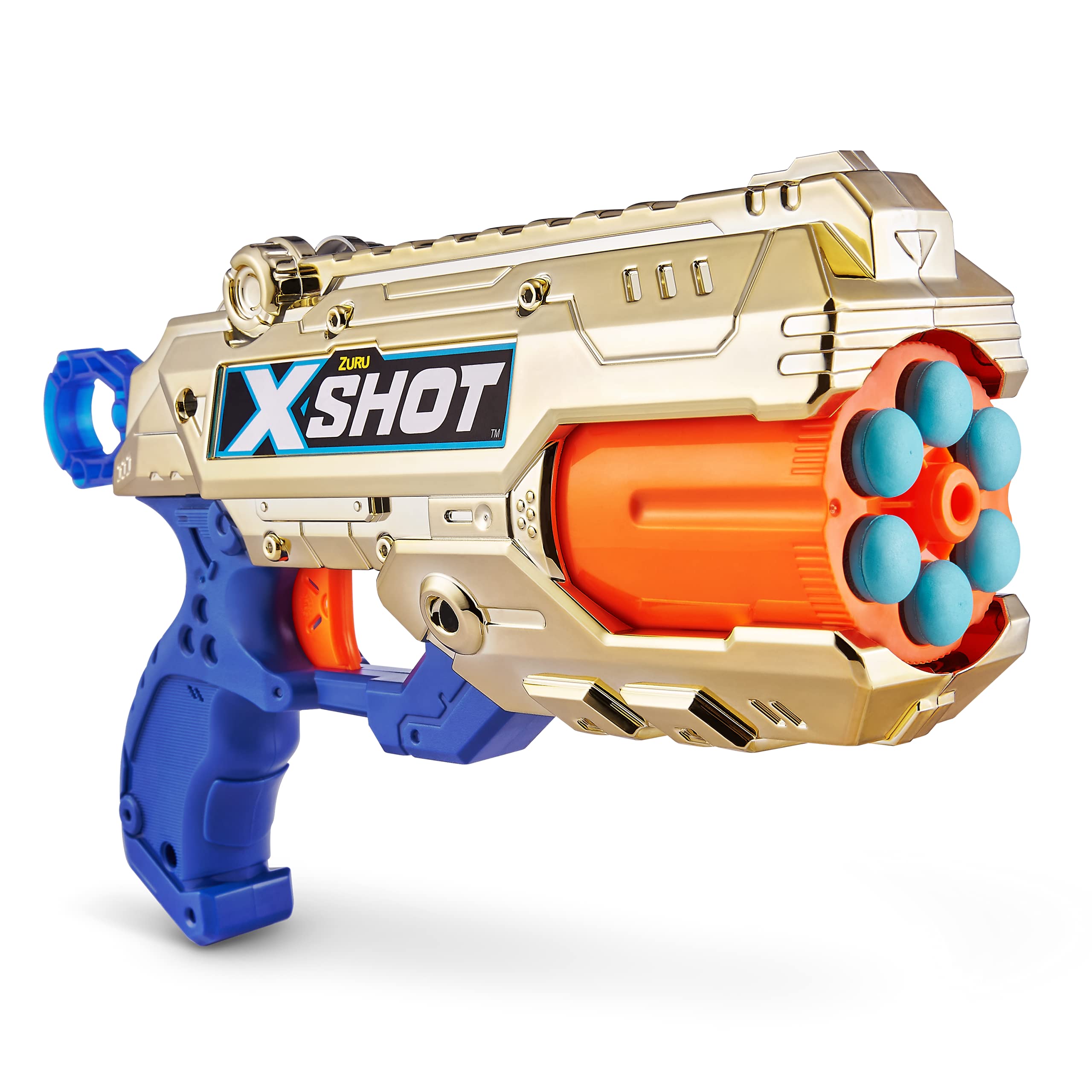 Foto 7 pulgar | Dart Blaster X-shot Excel Royale Edition Reflex 6 Dorado - Venta Internacional.