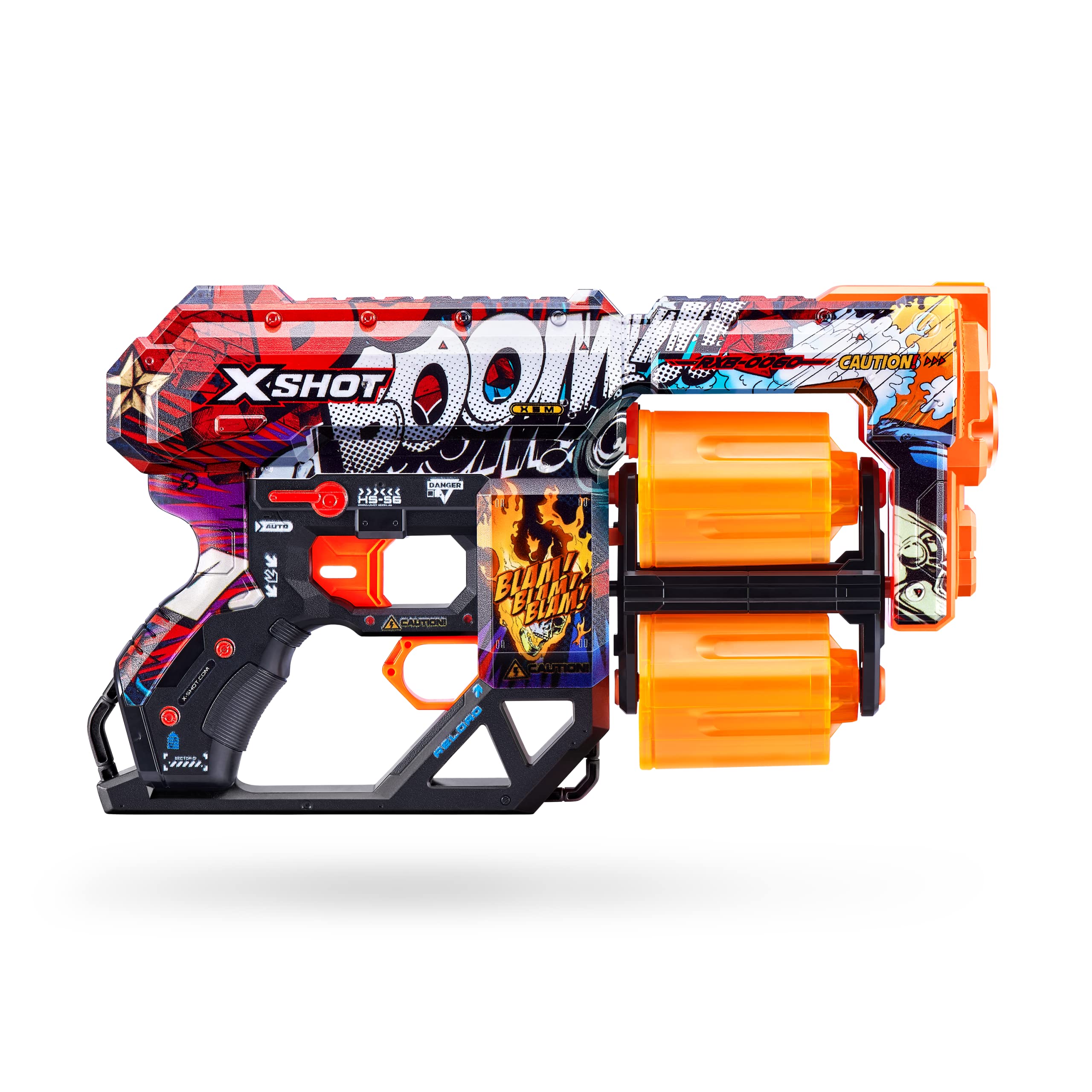 Foto 4 pulgar | Lanzador De Dardos De Espuma De Juguete Xshot Skins Dread Boom Con 24 Dardos - Venta Internacional.