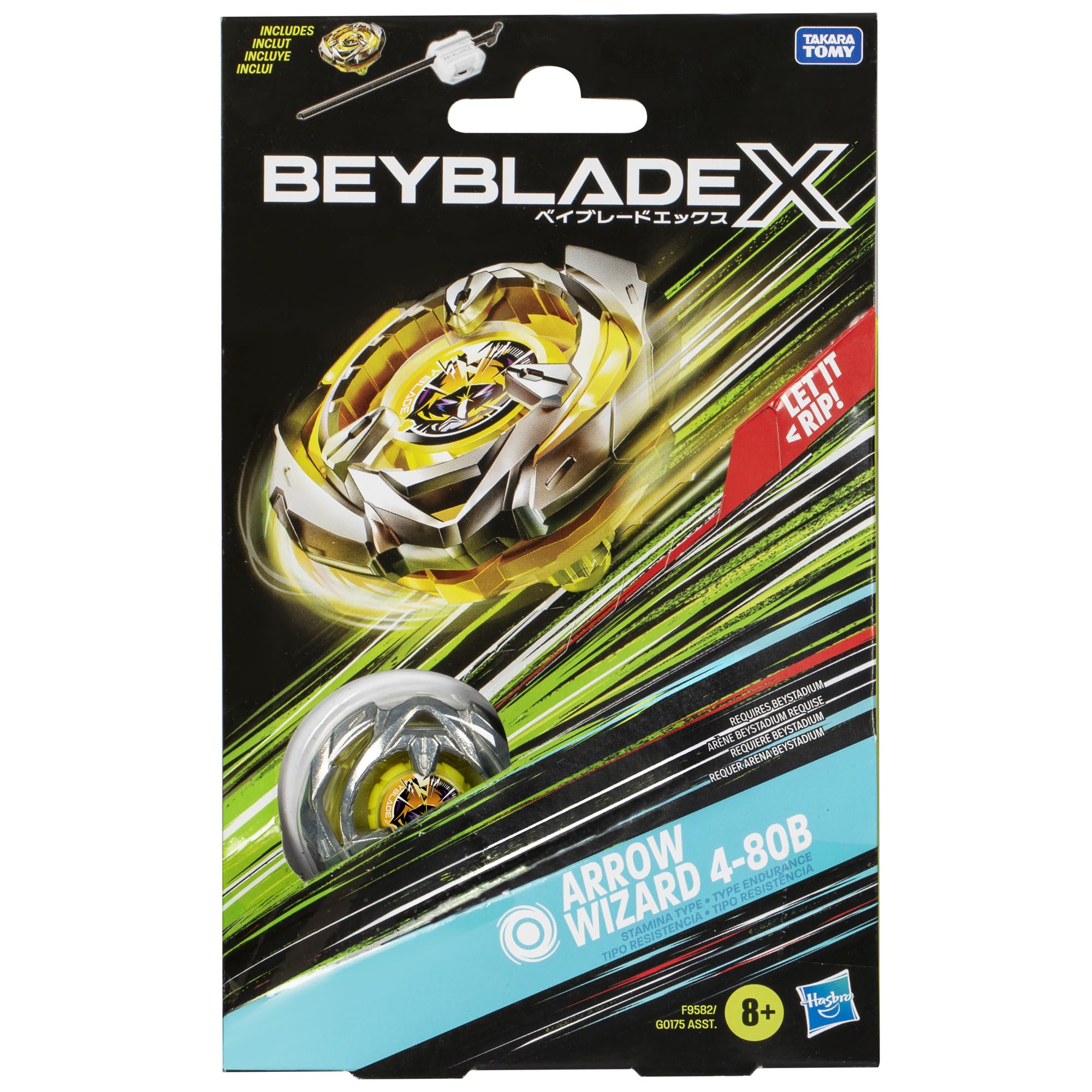 Foto 5 pulgar | Paquete De Inicio Beyblade X Arrow Wizard 4-80b Con Lanzador - Venta Internacional.