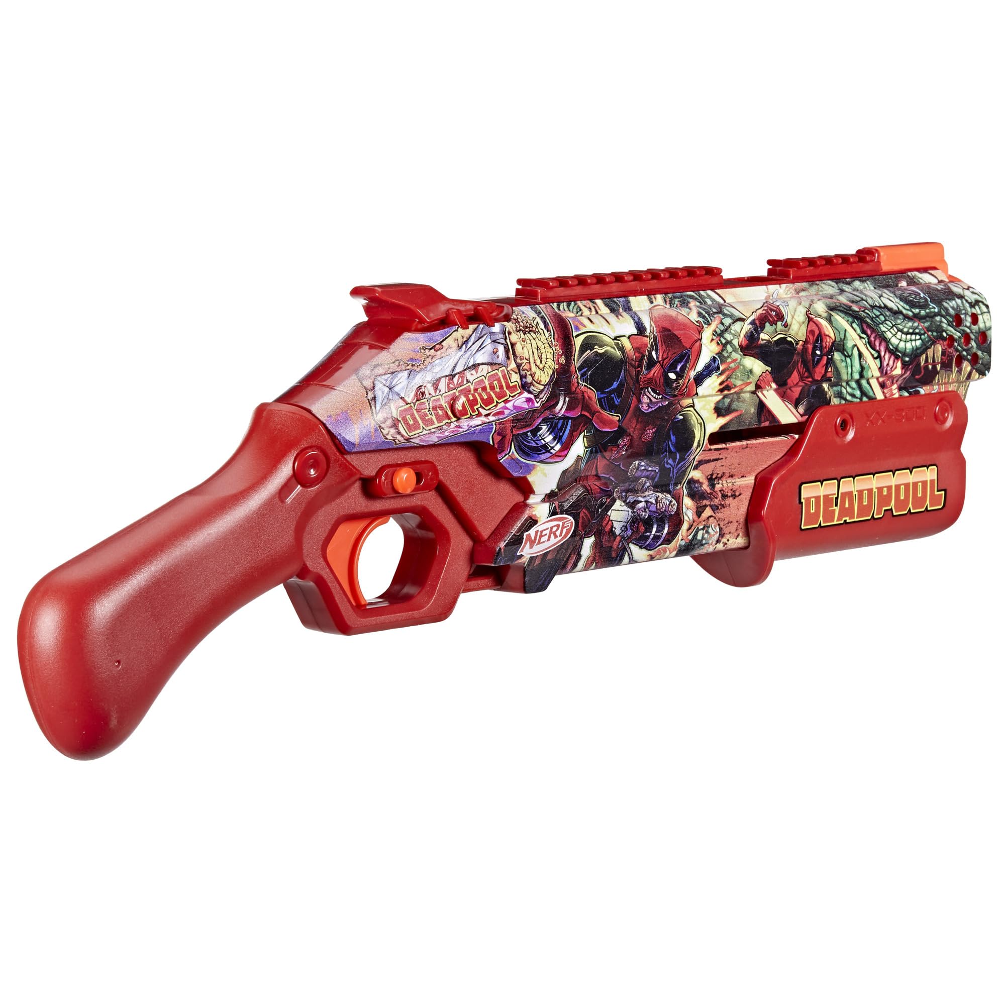 Foto 5 pulgar | Blaster Nerf Marvel Deadpool Con 16 Rondas Acumuladas Rival 14+ - Venta Internacional.