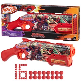Foto 5 | Blaster Nerf Marvel Deadpool Con 16 Rondas Acumuladas Rival 14+ - Venta Internacional.