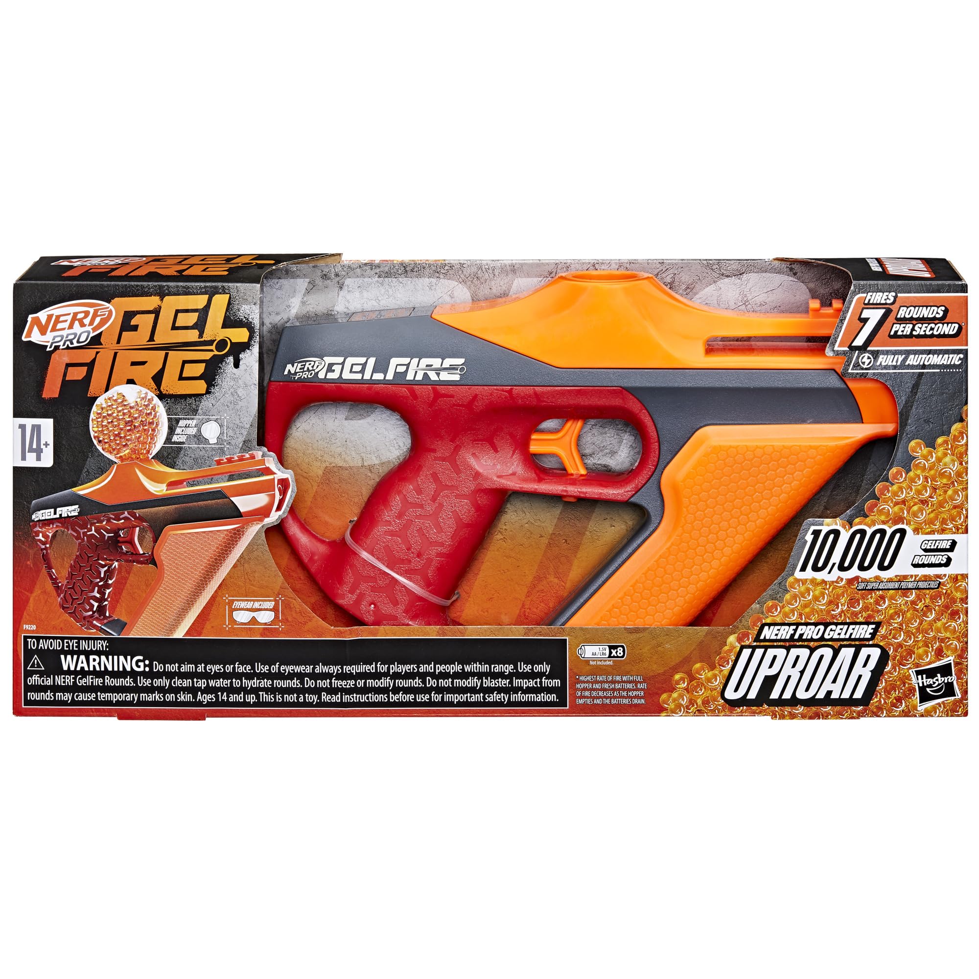 Foto 3 pulgar | Blaster Nerf Pro Gelfire Uproar, Totalmente Automático, 150 Fps Con 10 000 Disparos - Venta Internacional.
