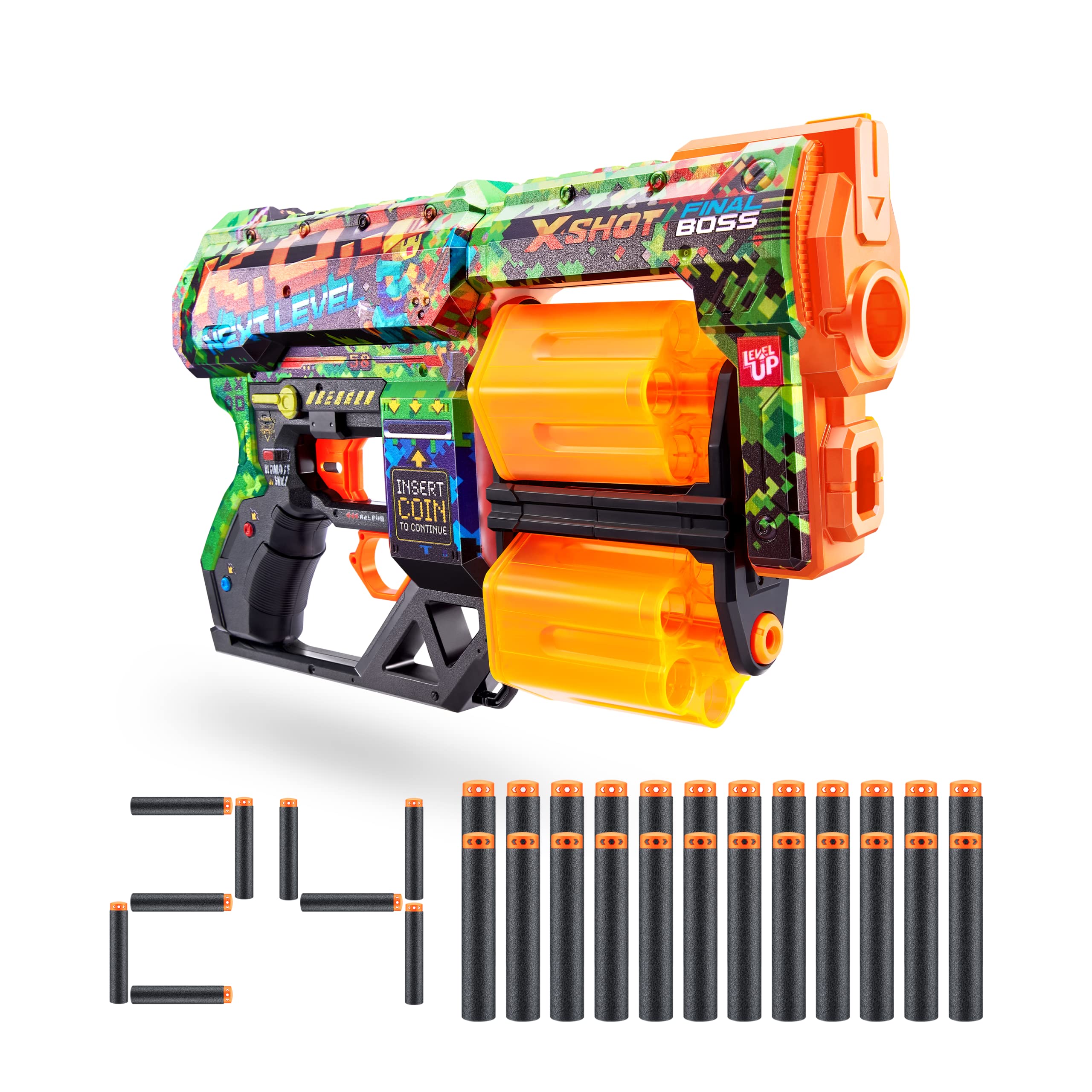 Foto 2 pulgar | Lanzador De Dardos De Espuma De Juguete Xshot Skins Dread, K.o De Zuru (24 Dardos) - Venta Internacional.