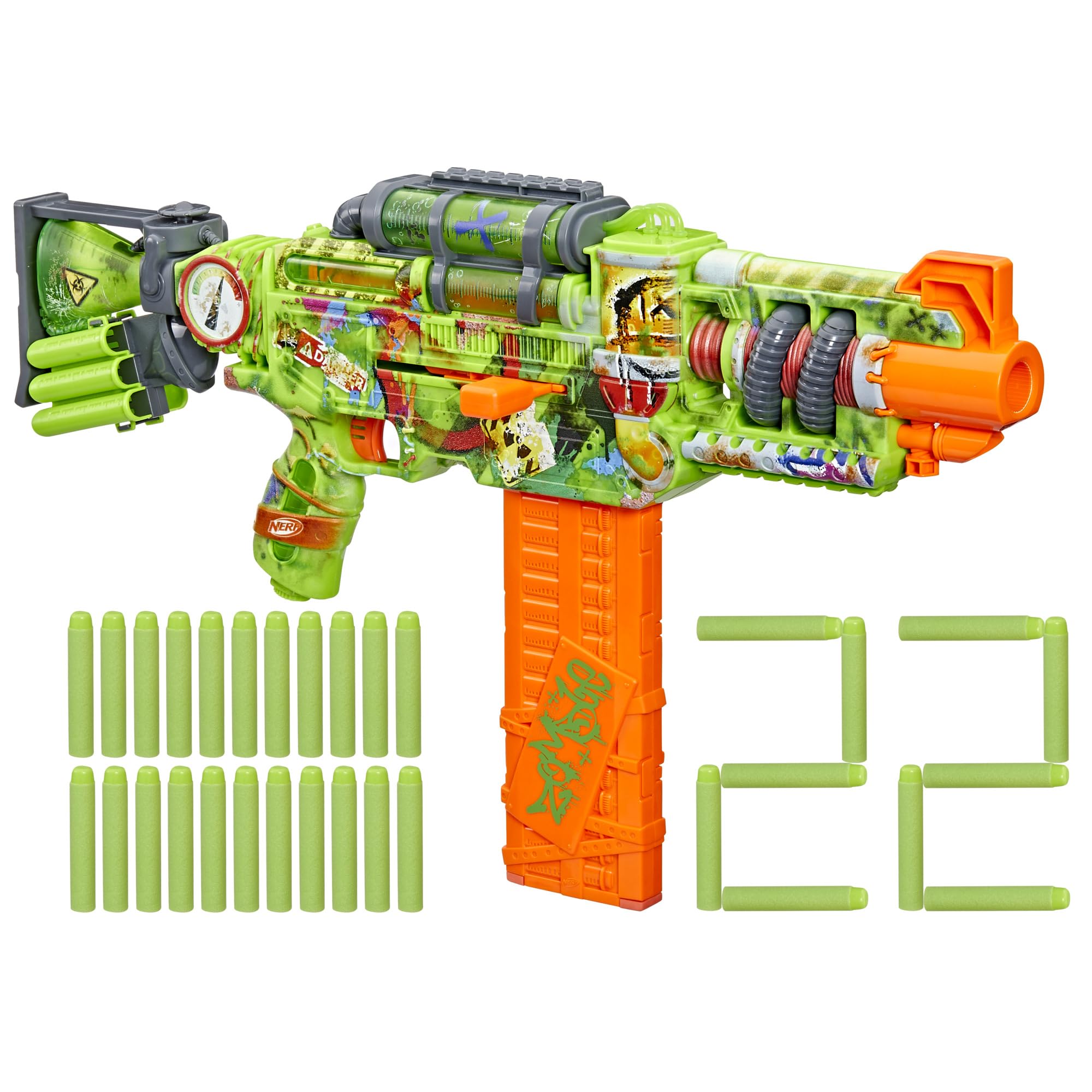 Dart Blaster Nerf Zombie Corrupter Con 22 Dardos Nerf Elite - Venta Internacional. $828