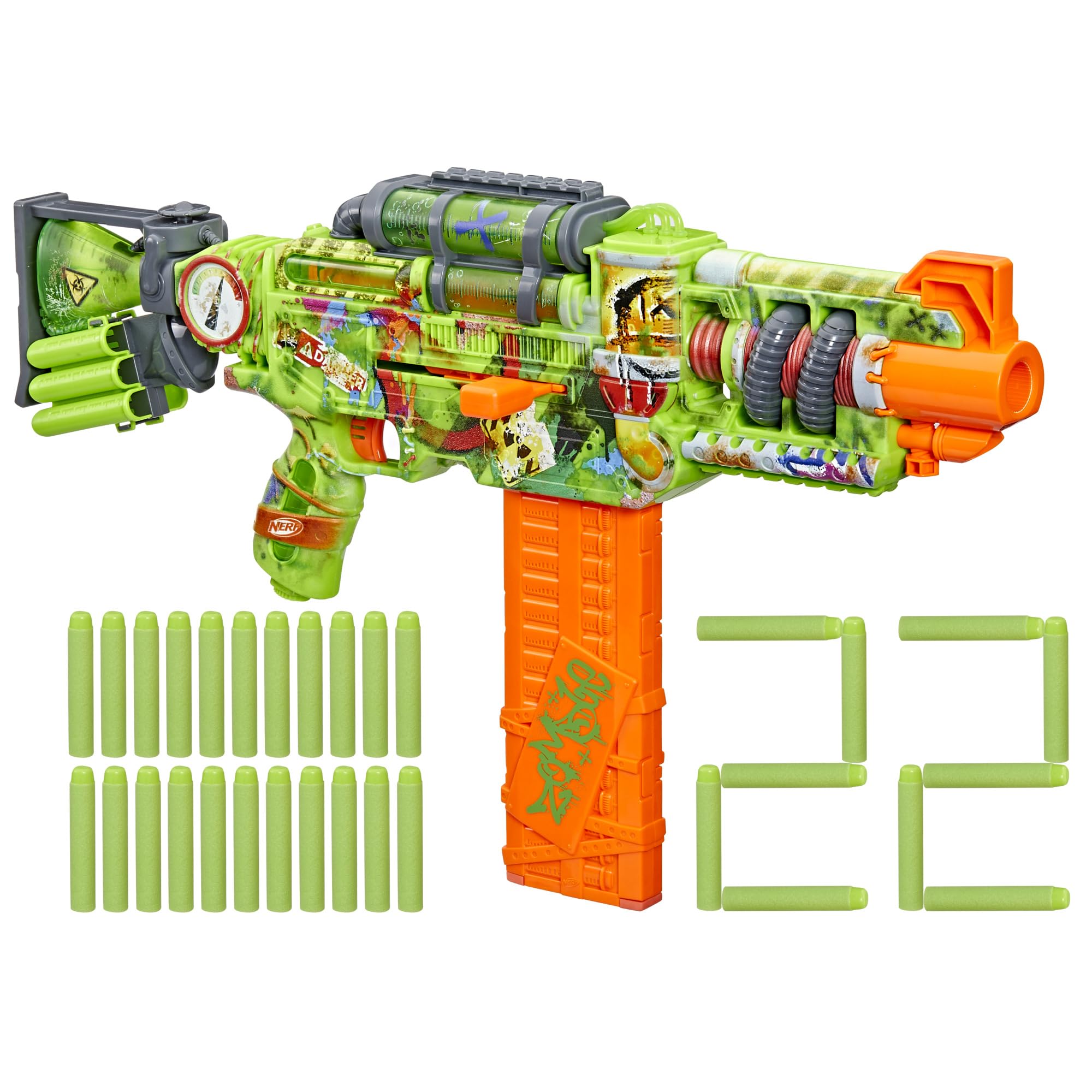 Foto 2 pulgar | Dart Blaster Nerf Zombie Corrupter Con 22 Dardos Nerf Elite - Venta Internacional.