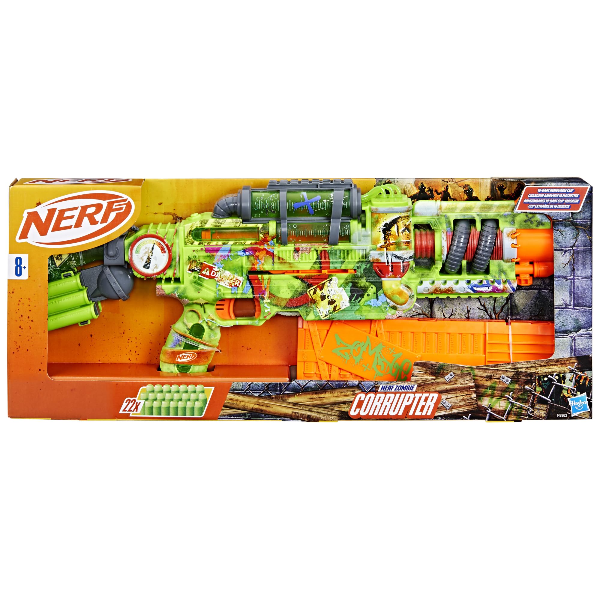 Foto 3 pulgar | Dart Blaster Nerf Zombie Corrupter Con 22 Dardos Nerf Elite - Venta Internacional.