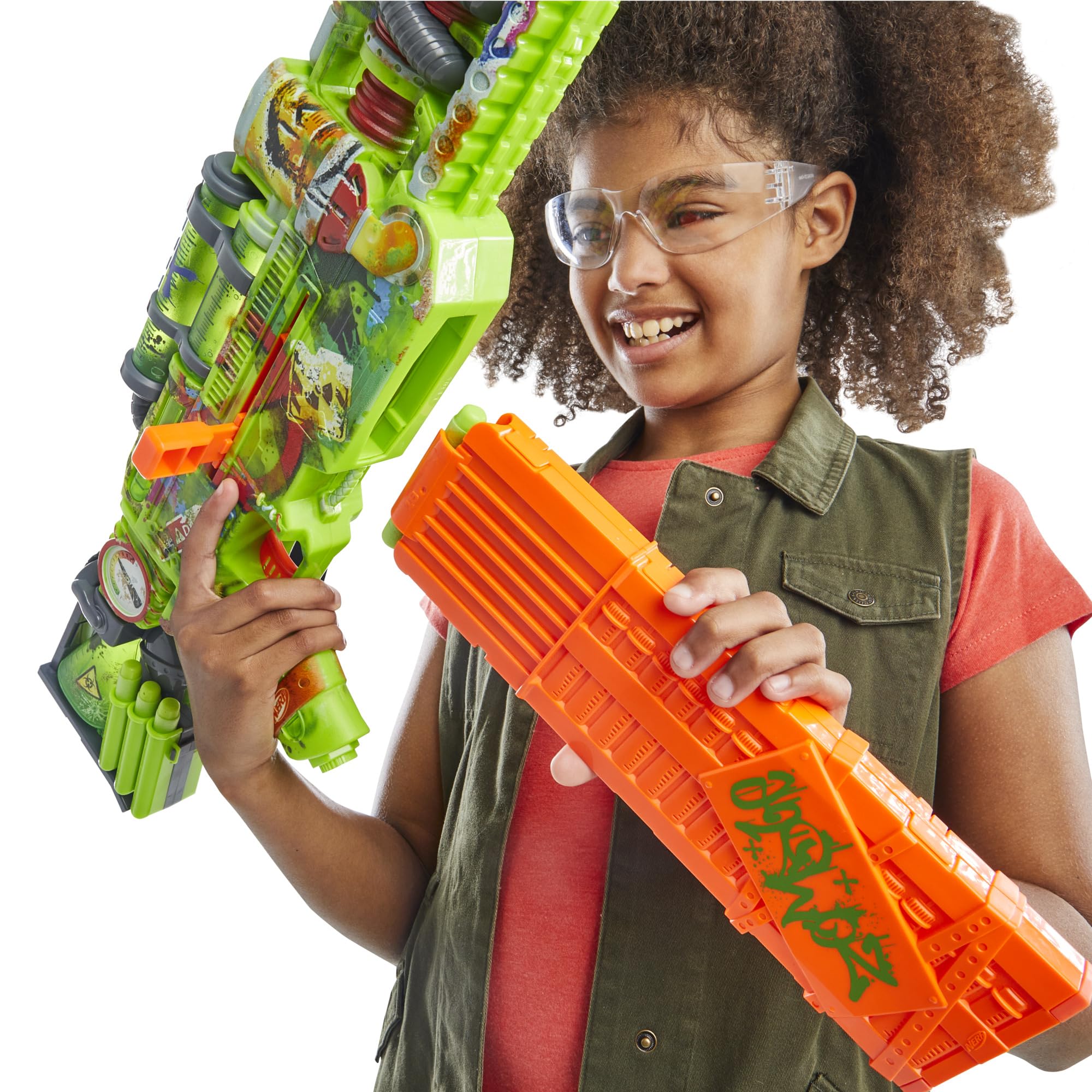 Foto 5 pulgar | Dart Blaster Nerf Zombie Corrupter Con 22 Dardos Nerf Elite - Venta Internacional.