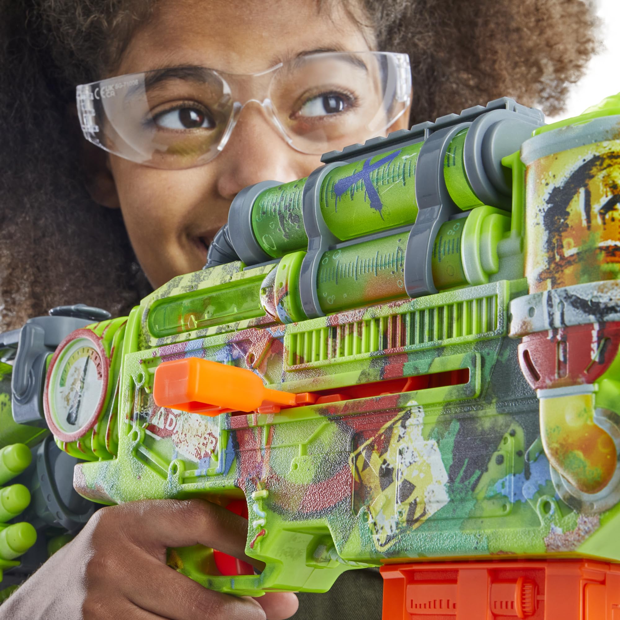 Foto 5 | Dart Blaster Nerf Zombie Corrupter Con 22 Dardos Nerf Elite - Venta Internacional.