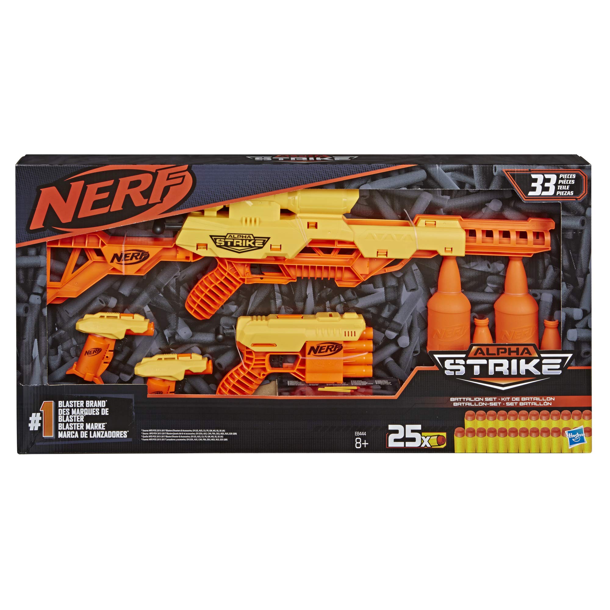 Foto 3 pulgar | Set Nerf Alpha Strike Battalion Con 4 Lanzadores Y 4 Semiobjetivos - Venta Internacional.