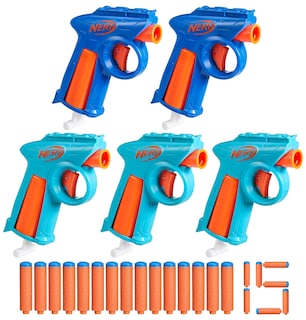 Foto 1 | Paquete De Lanzadores Flexibles Nerf De La Serie N Para Fiestas Con 15 Dardos N1, 8 O Más - Venta Internacional.