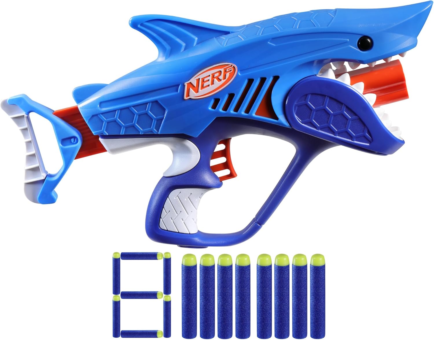 Foto 4 pulgar | Lanzador Nerf Junior Wild Sharkfire