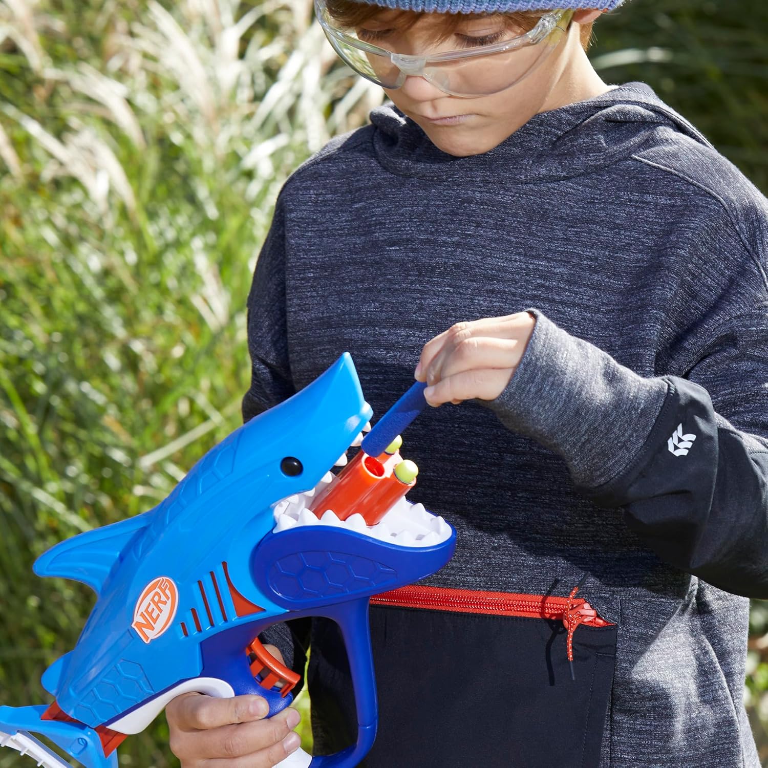 Foto 6 pulgar | Lanzador Nerf Junior Wild Sharkfire