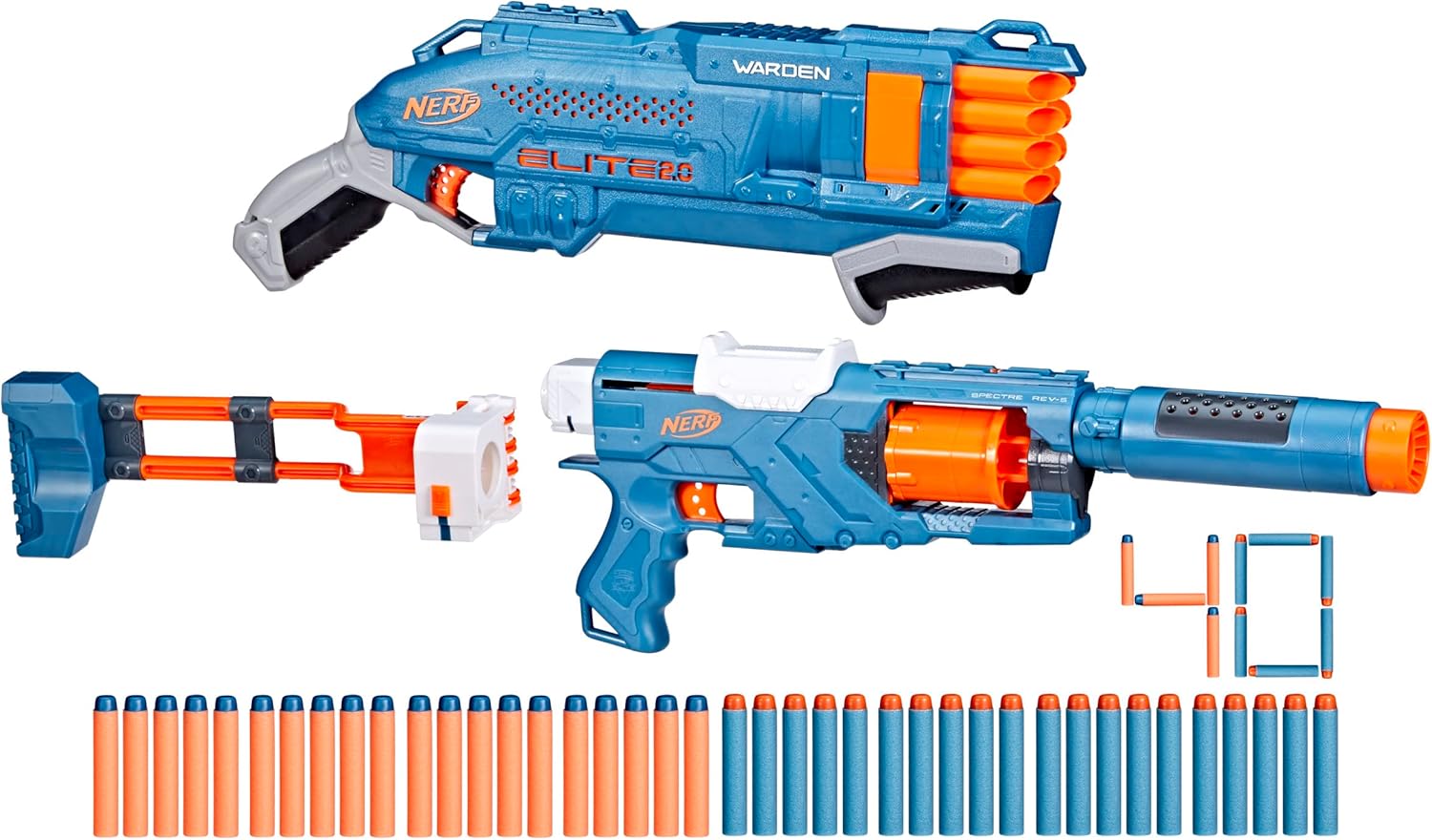 Foto 5 pulgar | Nerf Elite 2.0, Doble Defensa Pack, 2 Lanzadores