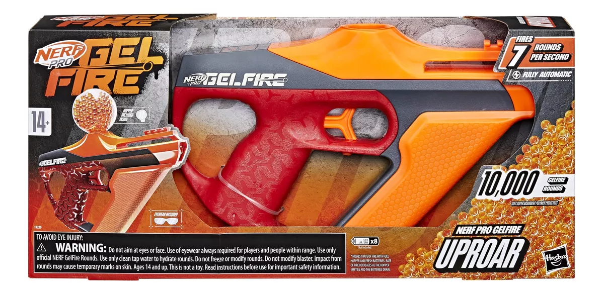 Foto 4 pulgar | Lanzador Nerf Pro Gelfire Uproar 10,000 Balas