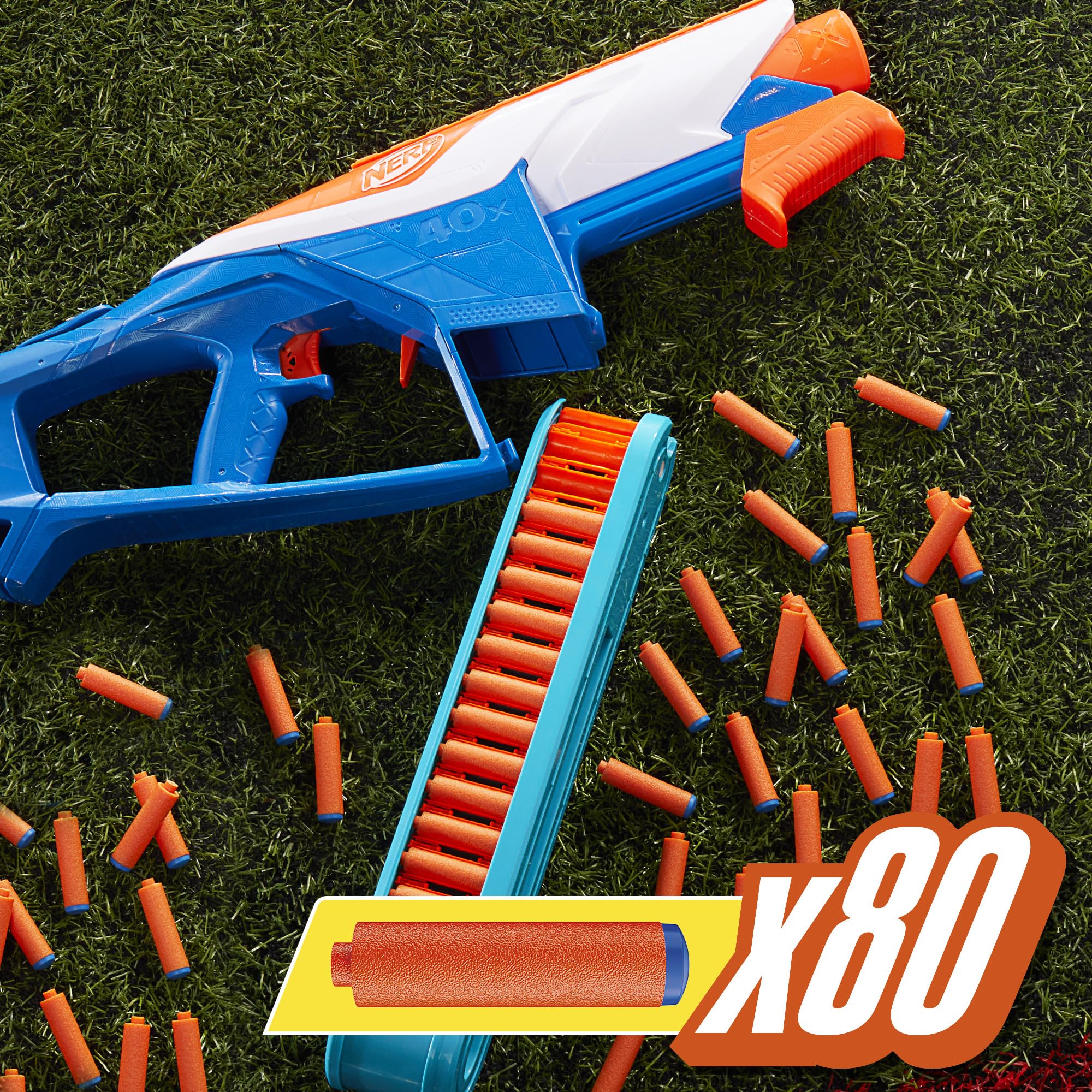Foto 7 pulgar | Dart Blaster Nerf N Series Infinite Con 80 Dardos Y Cinturón De Batalla - Venta Internacional.