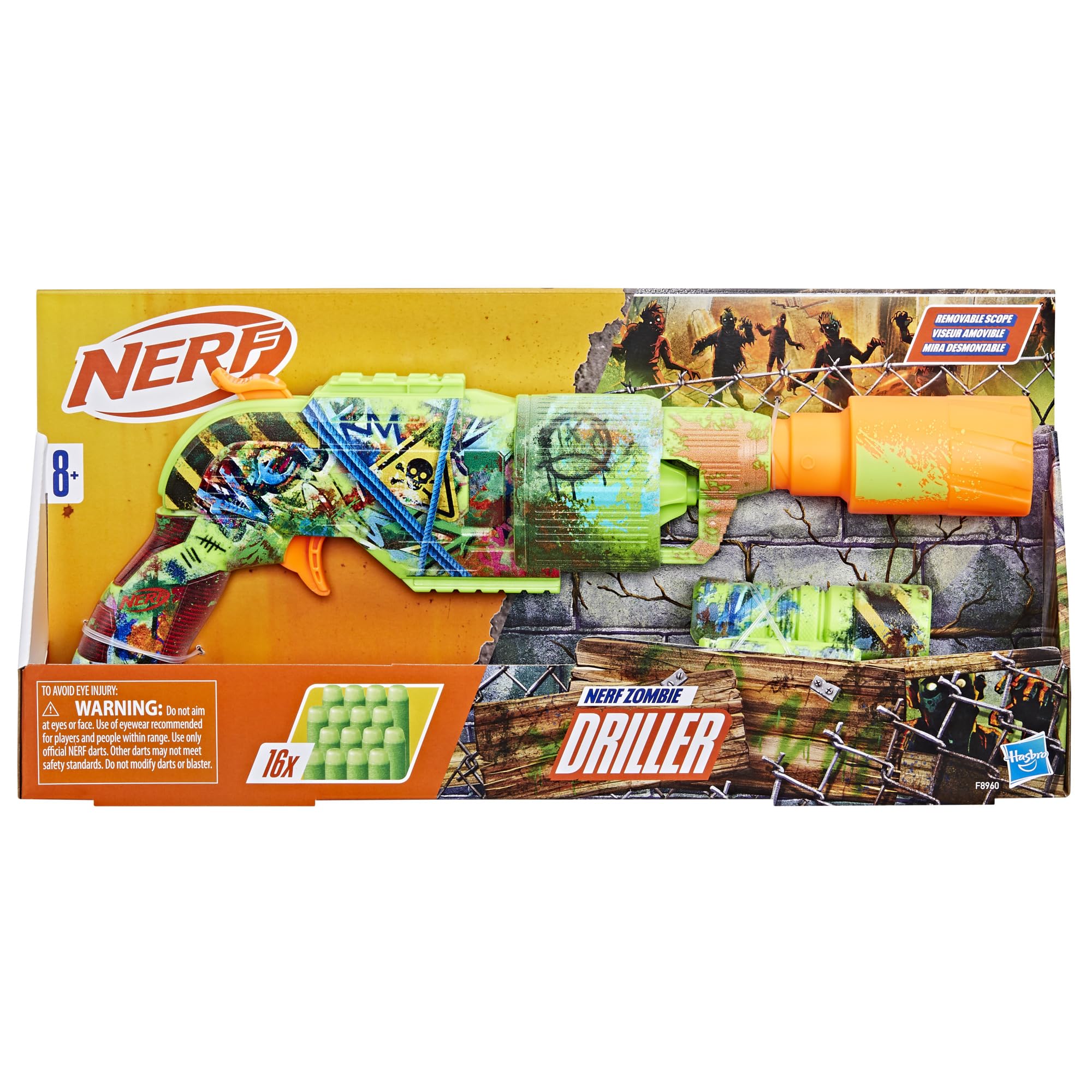 Foto 3 pulgar | Perforadora Dart Blaster Nerf Zombie Con 16 Dardos, Alcance Para Más De 8 Años - Venta Internacional.
