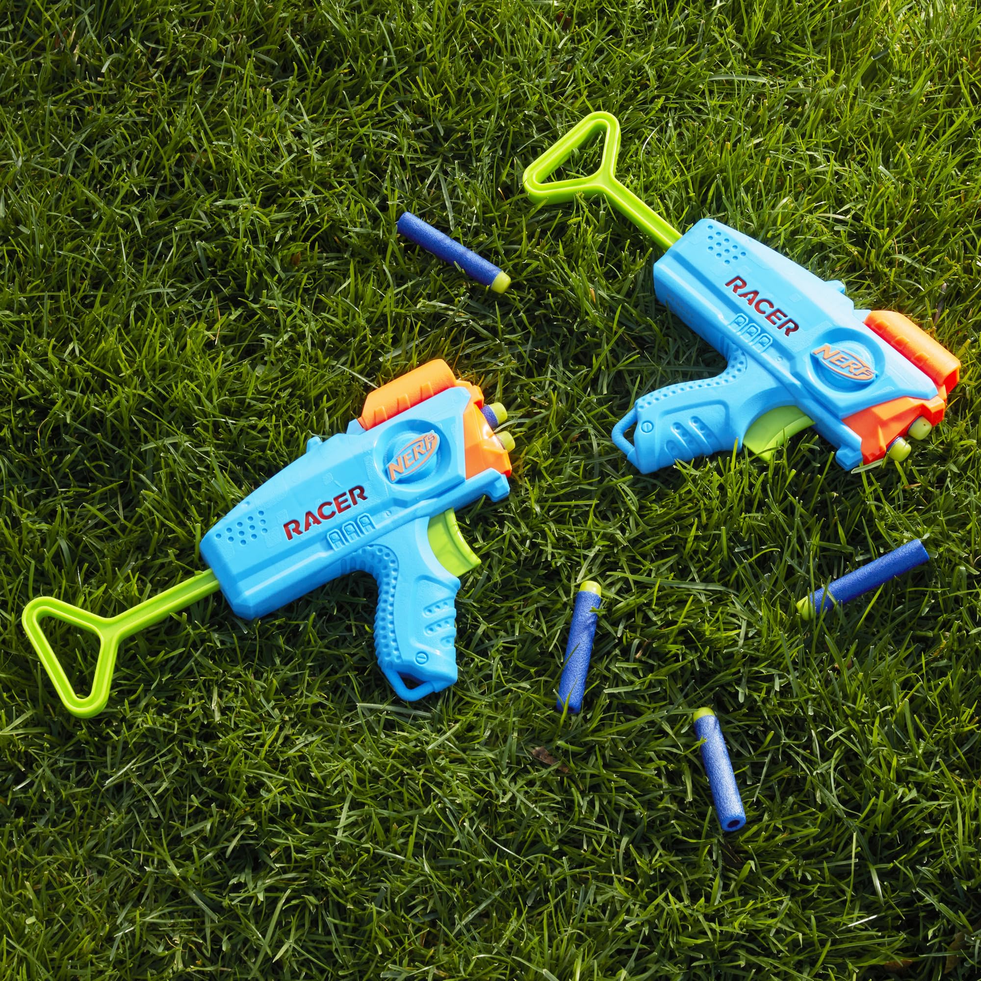 Foto 8 pulgar | Dart Blaster Nerf Elite Junior Racer Con 4 Dardos Durante Más De 6 Años - Venta Internacional.