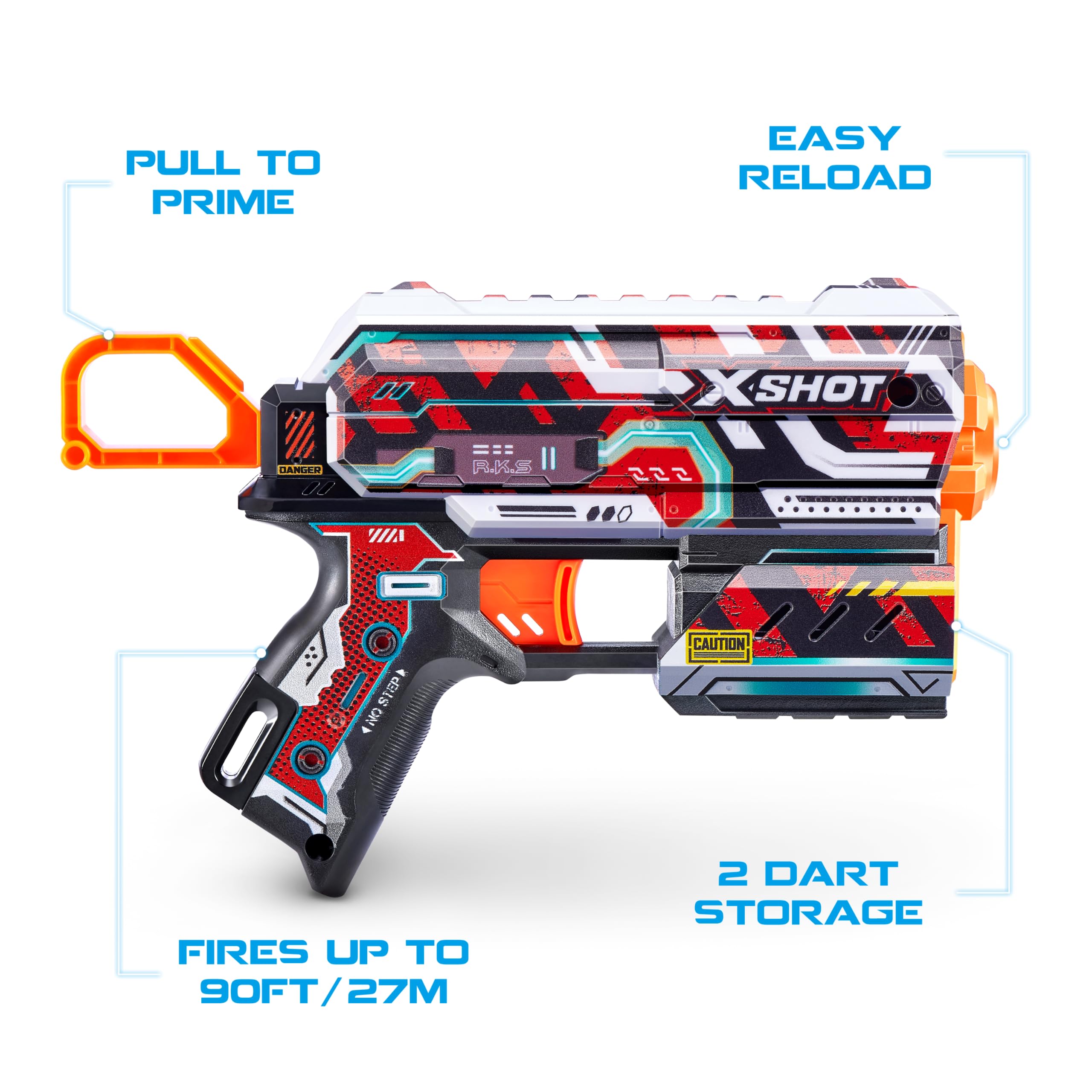 Foto 4 pulgar | Lanzador Foam Blaster Xshot Skins Flux Blaster con 16 Dardos Paquete de 2 - Venta Internacional